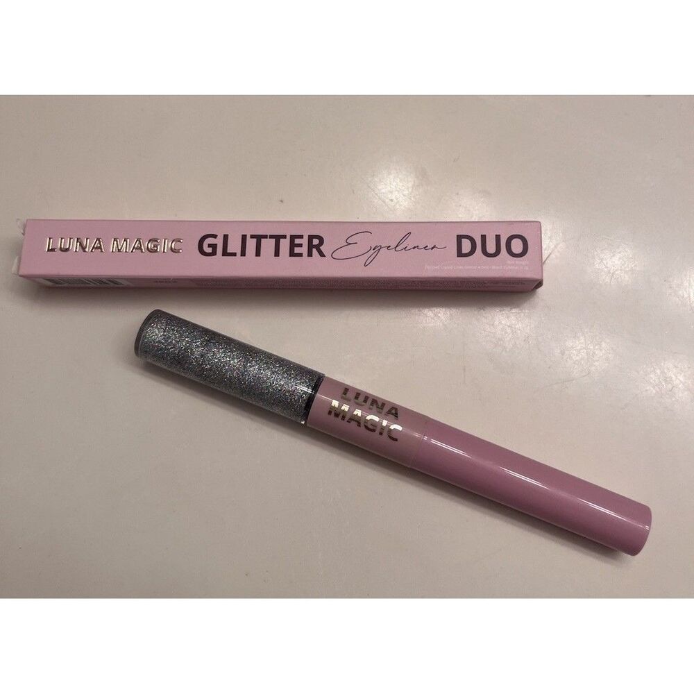 Luna Magic Eyeliner Duo - Dazzled Glitter Liquid Liner & Black Gel NEW